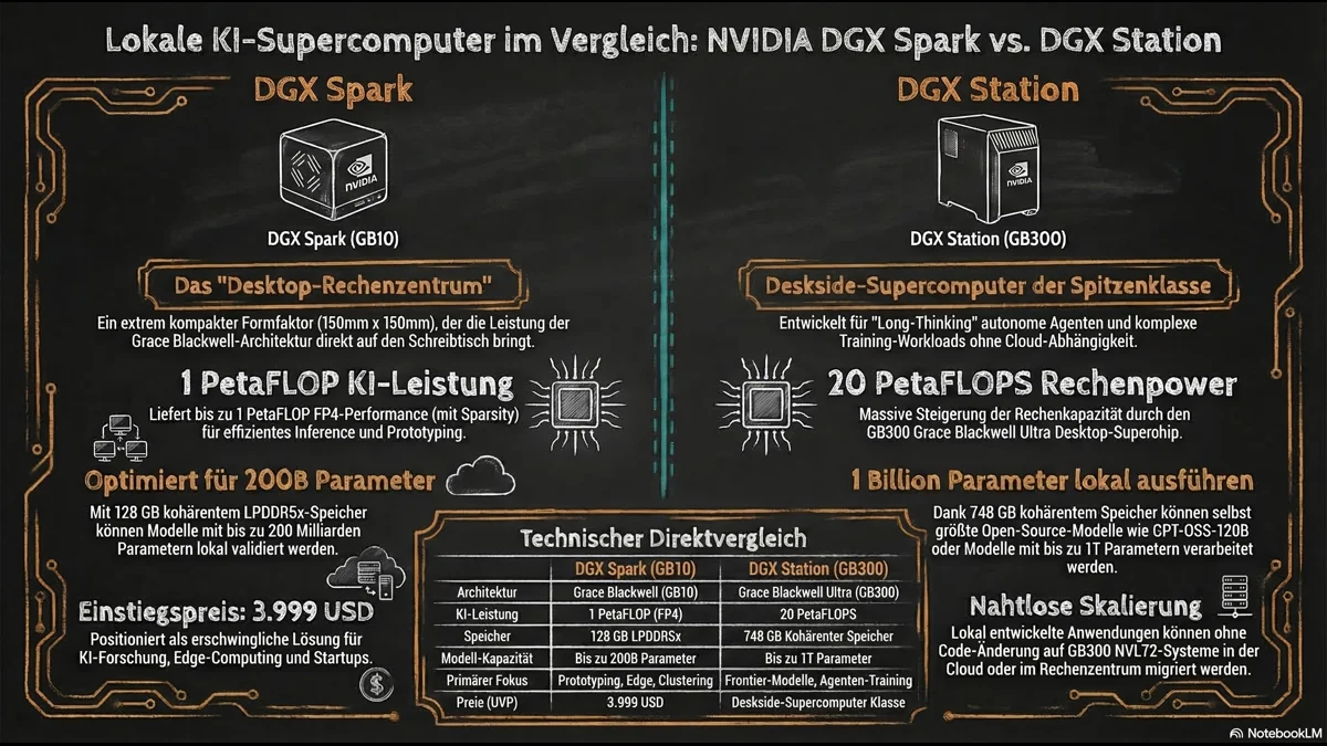 DGX Spark vs DGX Station Vergleich