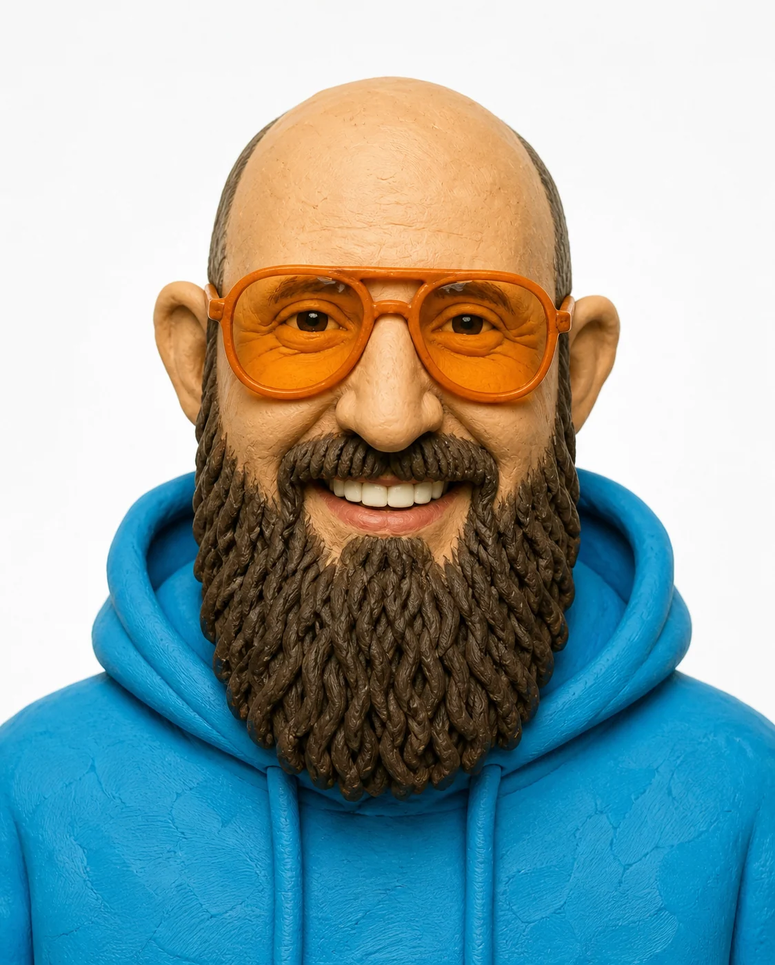 Porträt als handmodellierte Knetfigur