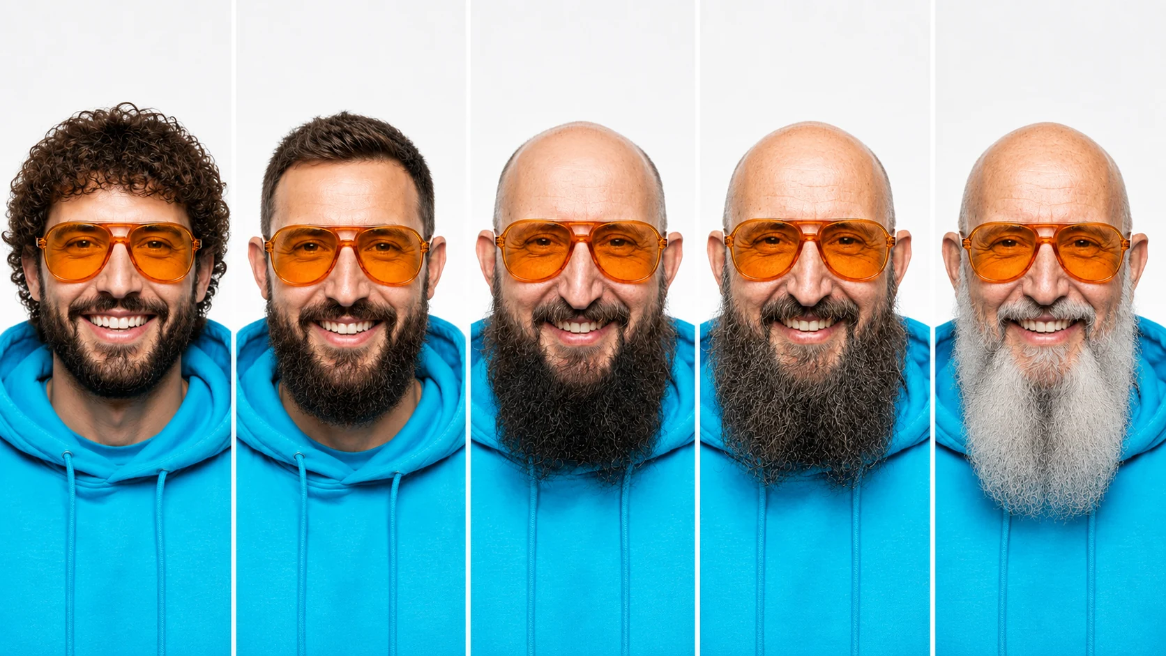 Zielbeispiel der kontrollierten Vorlage: textfreie horizontale Figurenentwicklung