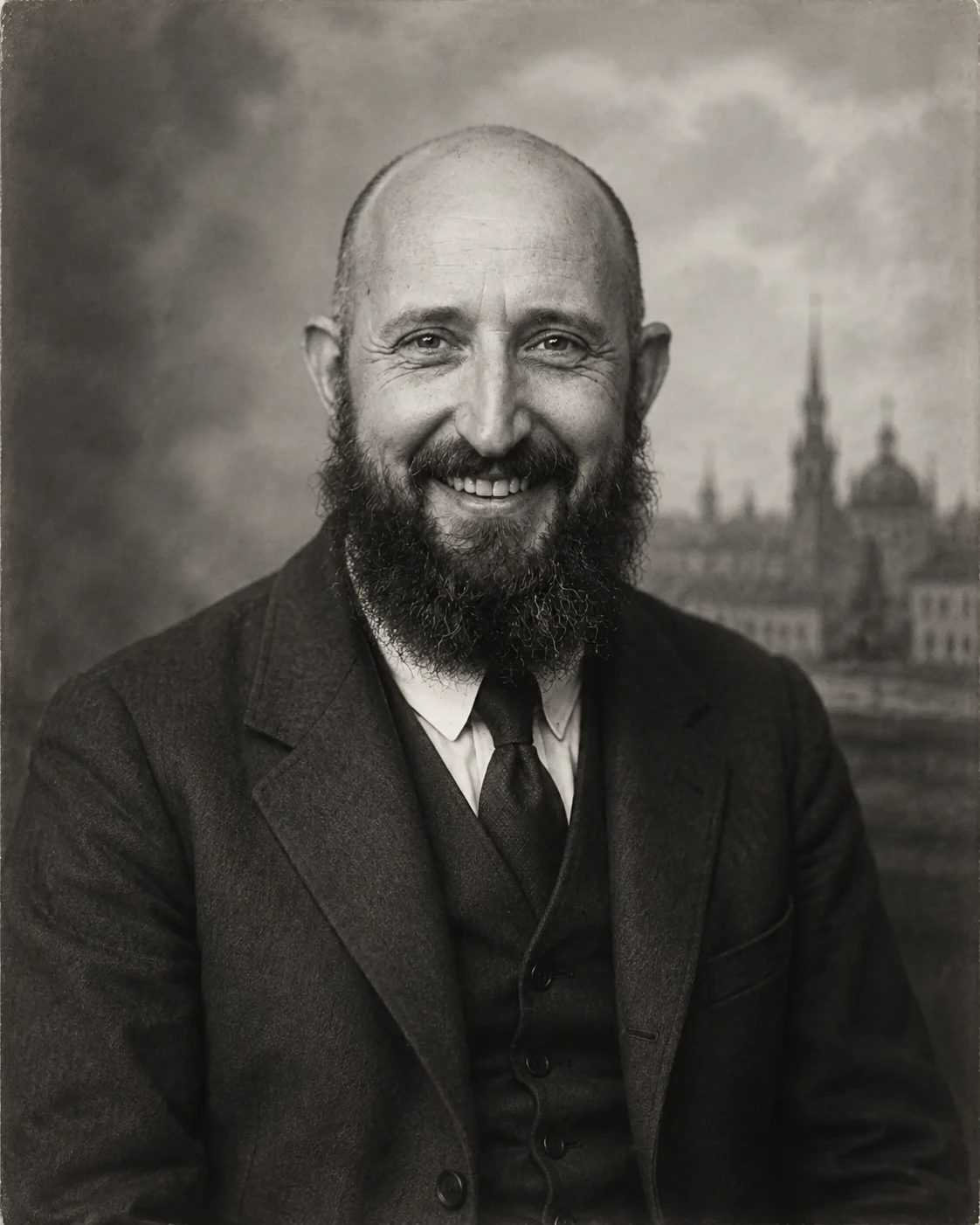 Zielbeispiel der kontrollierten Vorlage: analoges Porträt im Stil Berlins von 1925