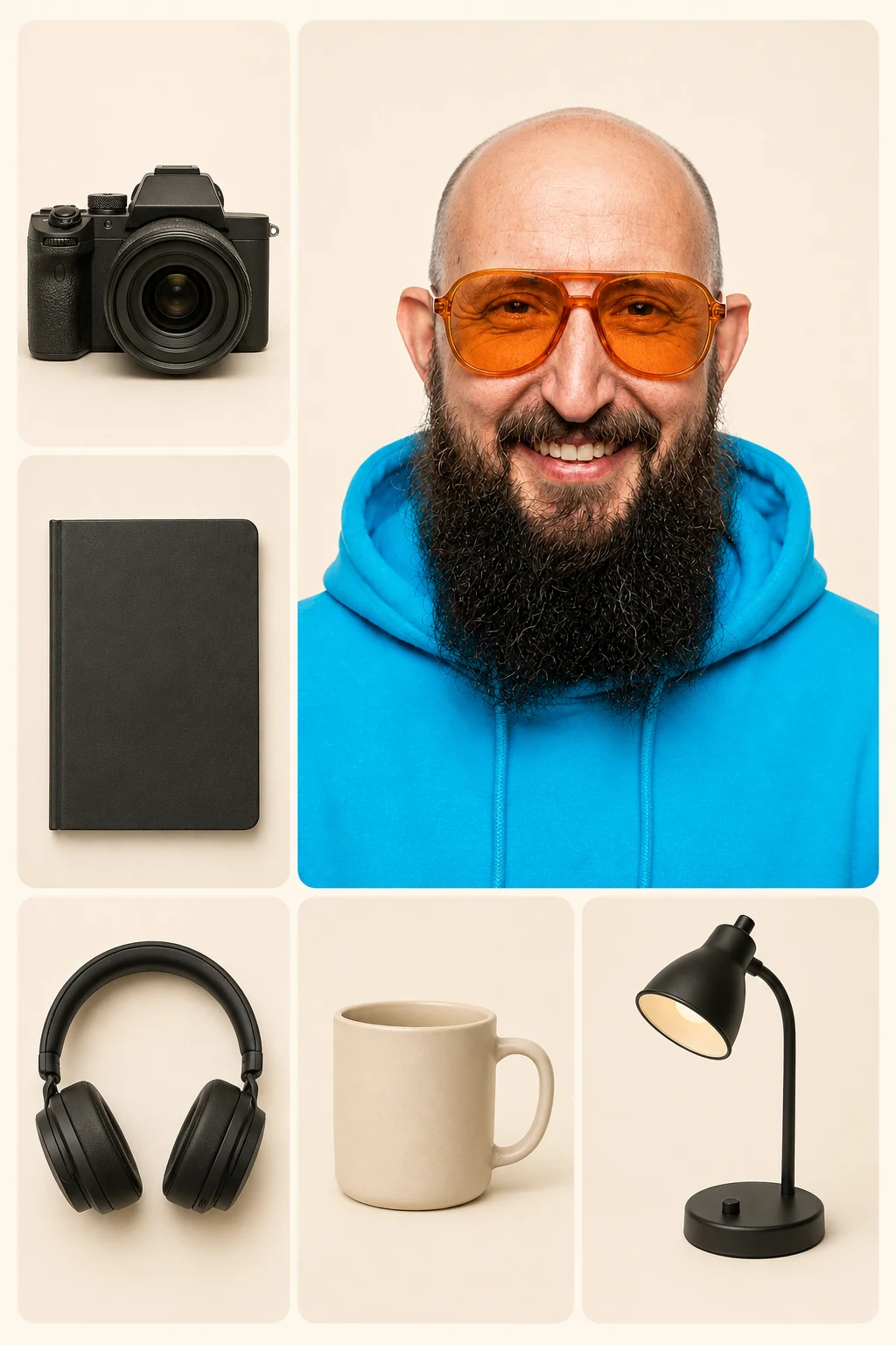 Zielbeispiel der kontrollierten Vorlage: starter-Pack mit genau fünf Gegenständen