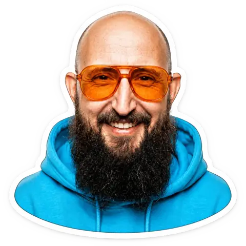 Ein einzelner Cutout: echtes Ergebnis des Bildprompts /sticker