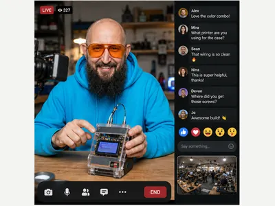 Creator-Livestream: echtes Ergebnis des Prompts /creatorLivestream