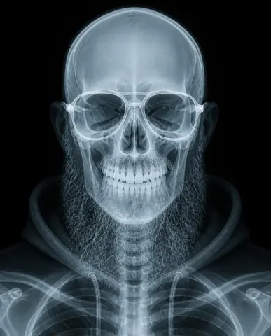 Röntgenartige Ansicht: echtes Ergebnis des Bildprompts /xray