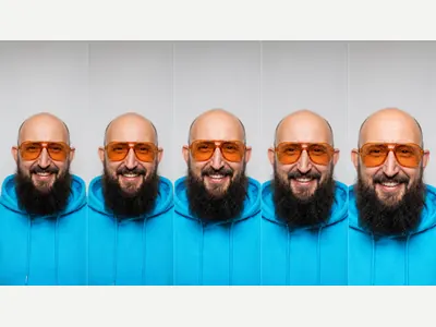 Brennweitenvergleich: echtes Ergebnis des Prompts /lensGrid