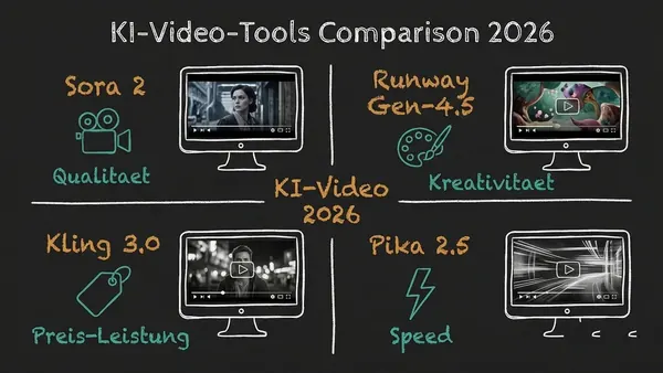 KI-Video-Tools 2026: Sora, Runway, Kling im Test