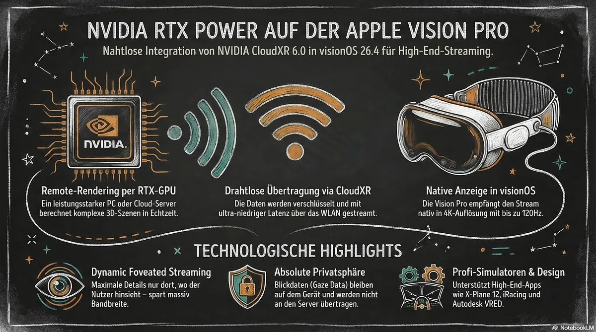 NVIDIA RTX trifft Apple Vision Pro: CloudXR 6.0 erklaert