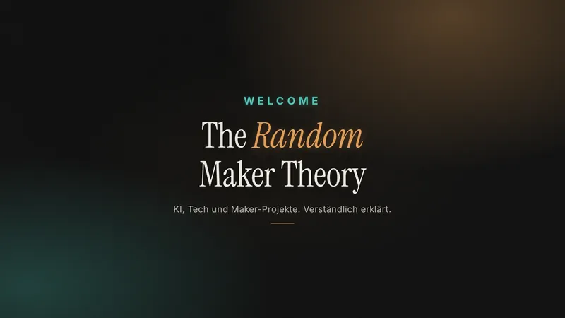 Willkommen bei The Random Maker Theory